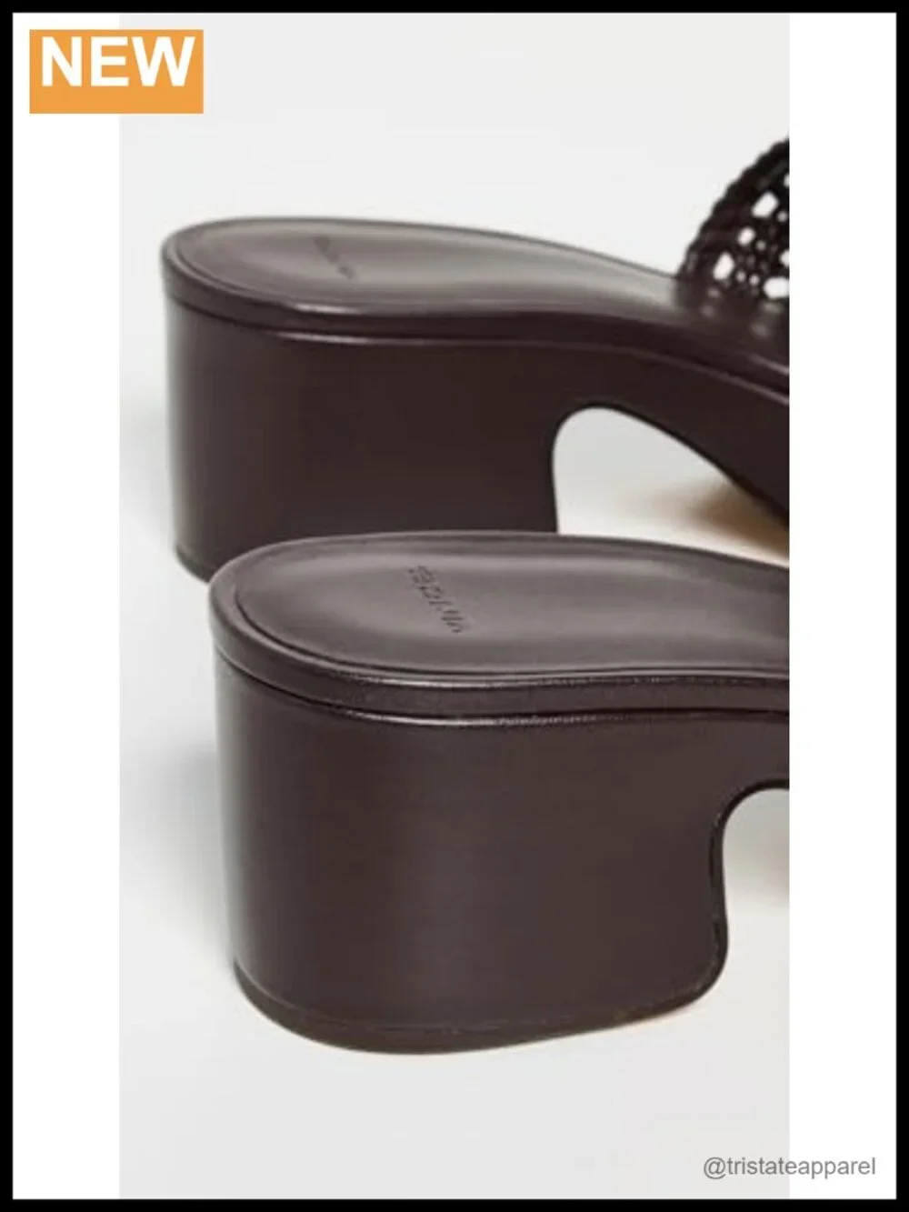 Vince Margo Woven Leather Platform Sandals Chunky Heel